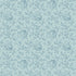 A repeating floral and paisley-style pattern in dusty blue on a pale blue background, shown as a full-frame closeup of the fabric