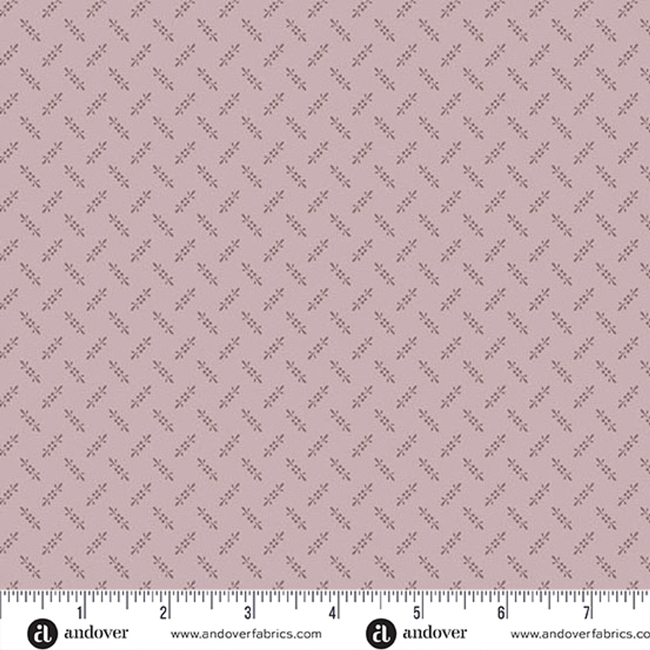 Fabric Andover Lilac Fern Moss Wildflower Cottage by the Quarter Yard 1597-P