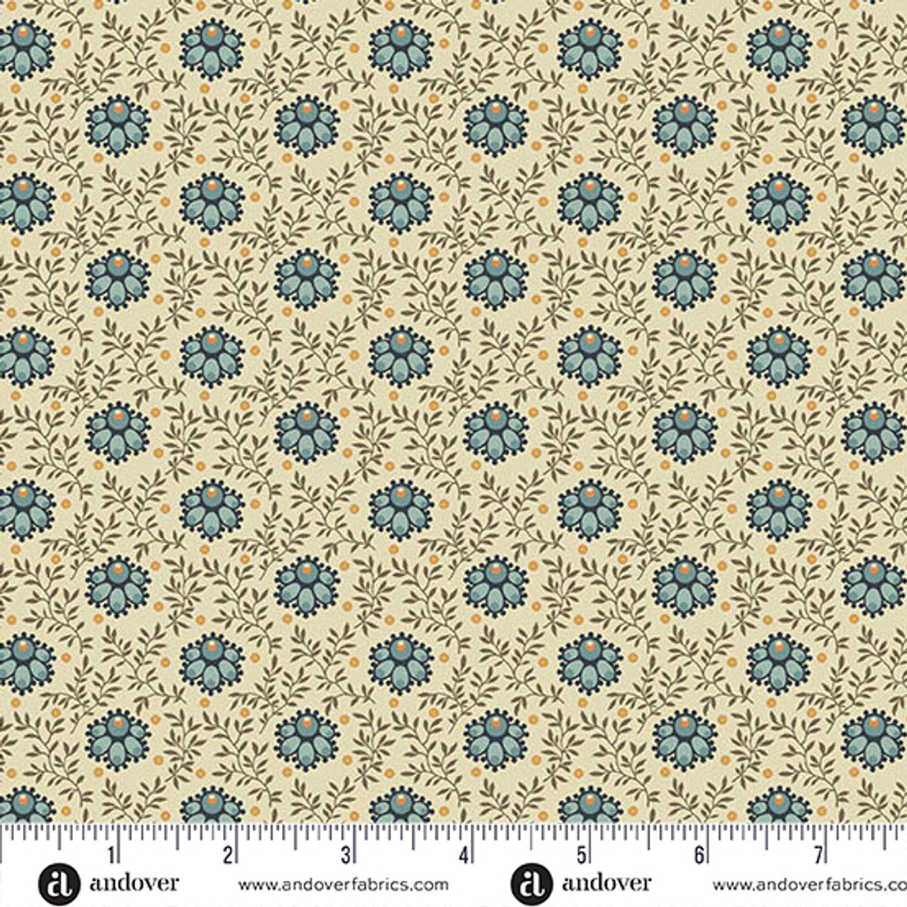 Fabric Andover Lilac Milkweed Farmer's Daughter by Laundry Basket Quilts by the Quarter Yard A-10089-L