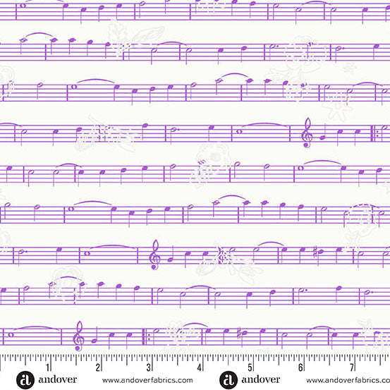 Fabric Andover Orchid Singalong Sun Print Whisper by the Quarter Yard A-1222-P