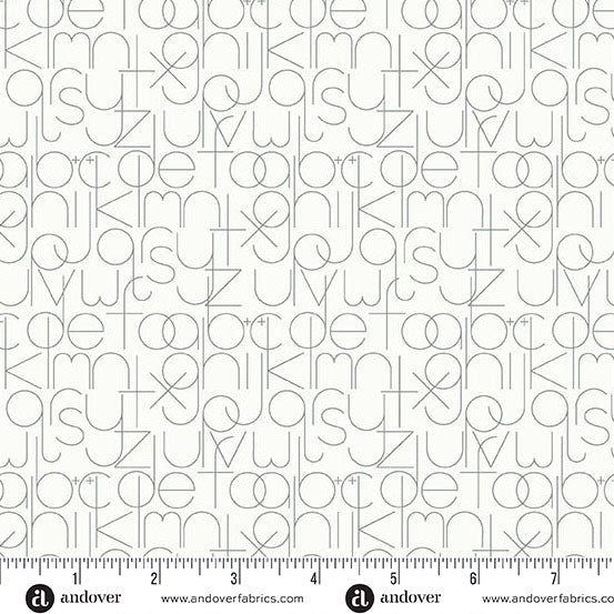 Fabric Andover Pigeon Enough Sun Print Whisper by the Quarter Yard A-1221-C