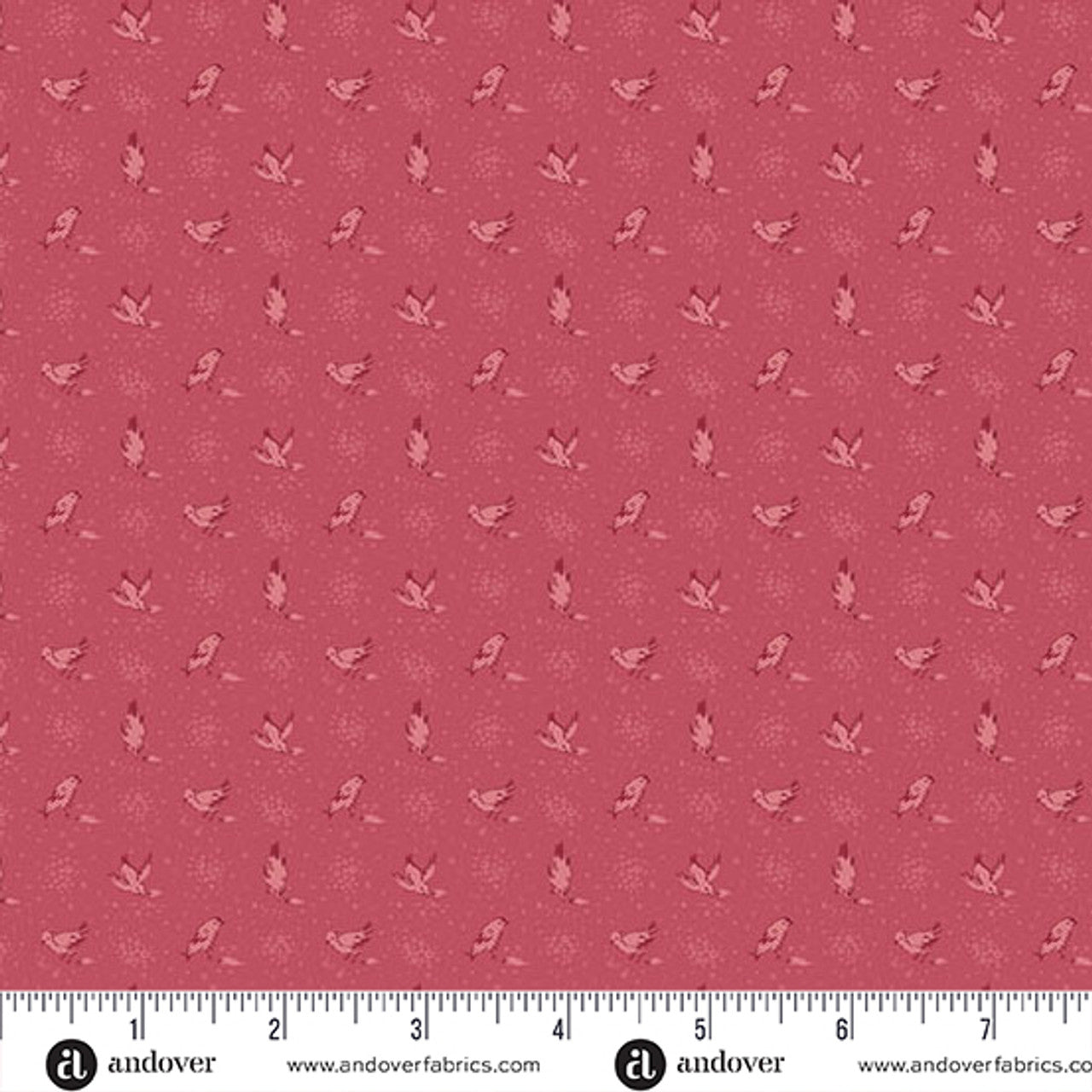 Fabric Andover Poppy Meadowlarks Wildflower Cottage by the Quarter Yard 1598-R