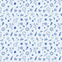Blue doodles on a grid background