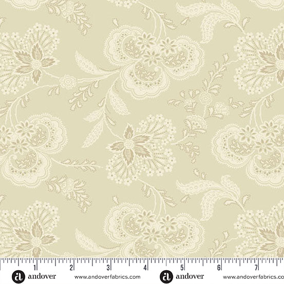 Fabric Andover Sand Allium Lighthouse by the Quarter Yard A-1475-L