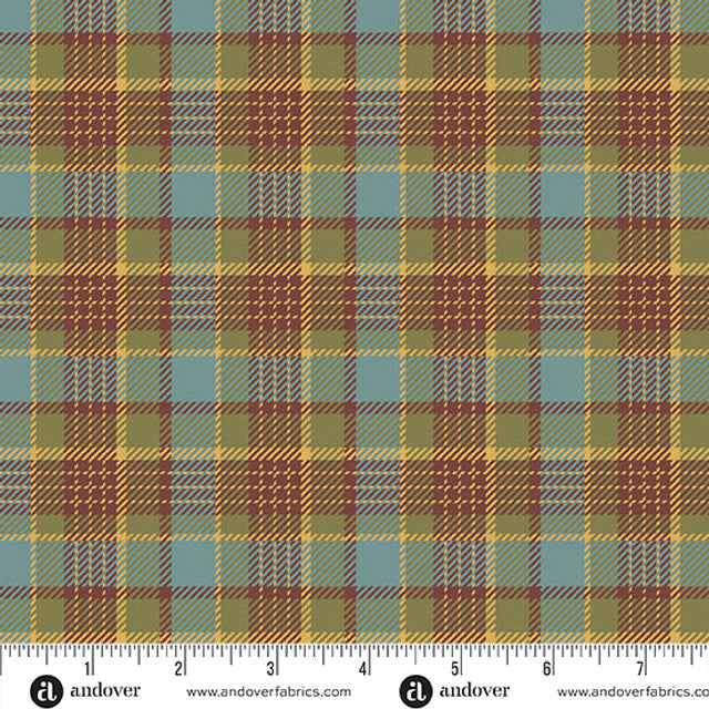 Fabric Andover Scarlet Rustic Farmer's Daughter by Laundry Basket Quilts by the Quarter Yard A-10084-B