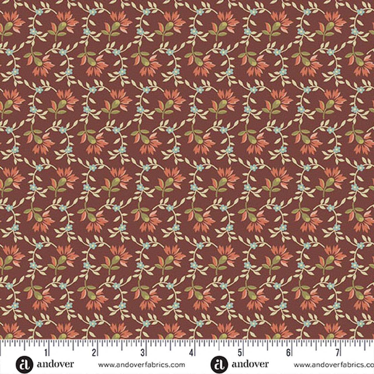 Fabric Andover Scarlet Silo Farmer's Daughter by Laundry Basket Quilts by the Quarter Yard A-10076-R