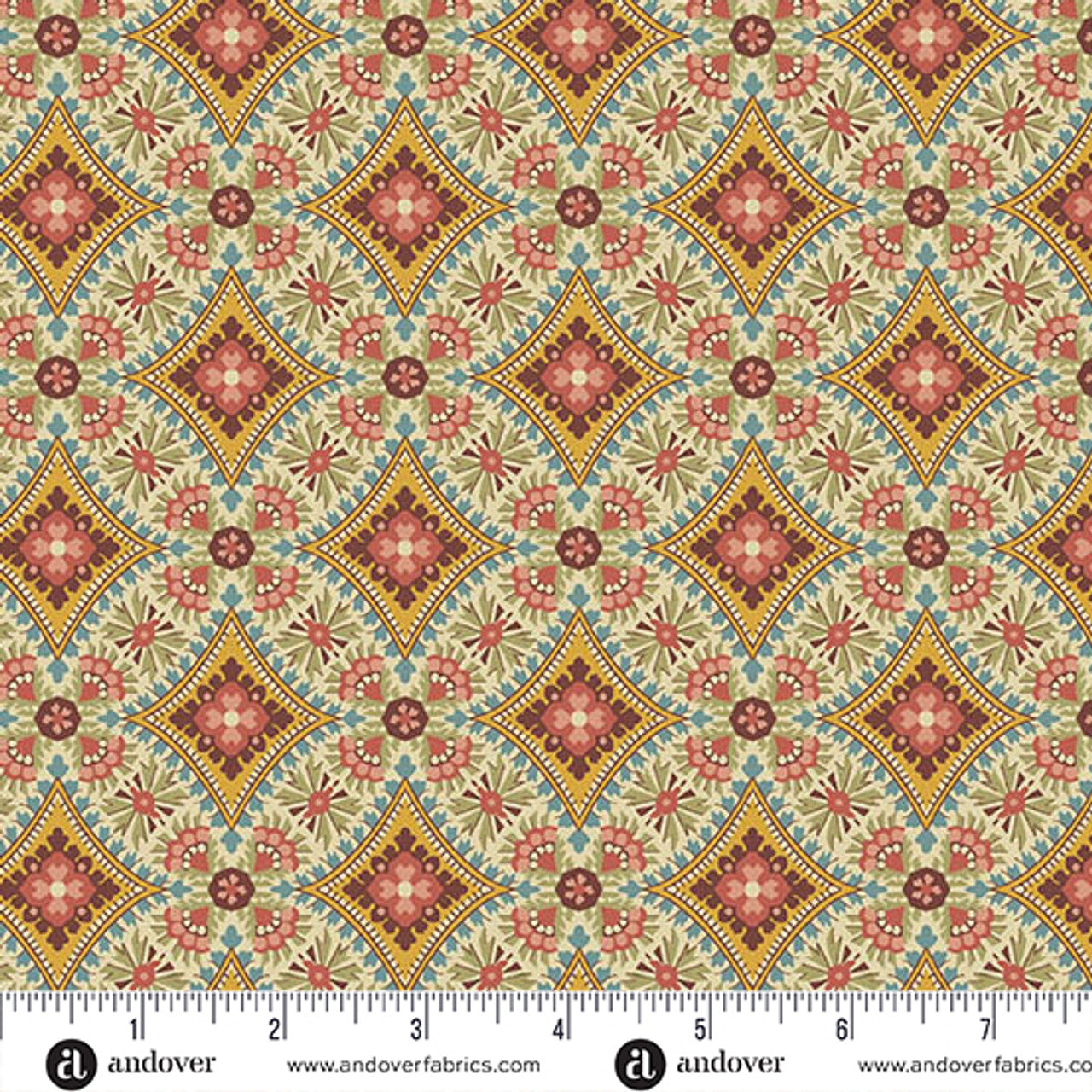 Fabric Andover Sky Blue Amber Fields Farmer's Daughter by Laundry Basket Quilts by the Quarter Yard A-10091-R