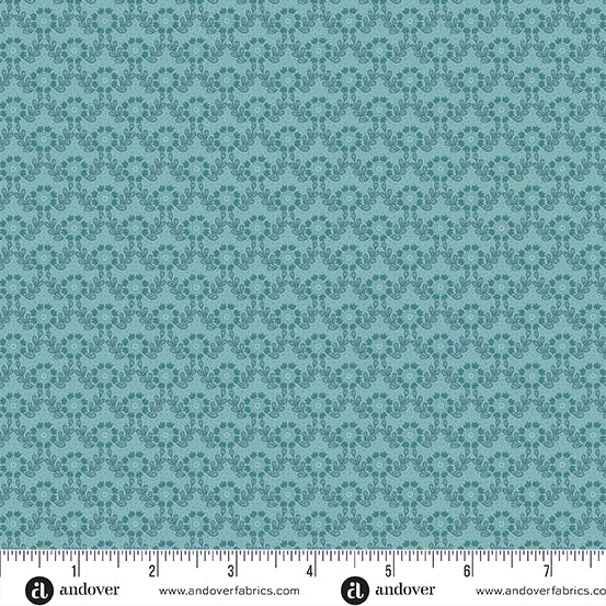 Fabric Andover Splash Lacey Lighthouse by the Quarter Yard A-1481-B