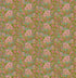 Floral pattern with pink and purple flowers on a green background