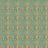 Colorful geometric pattern with squares and triangles on a green background