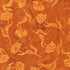 Pattern of leaves and flowers in gold on a brown background