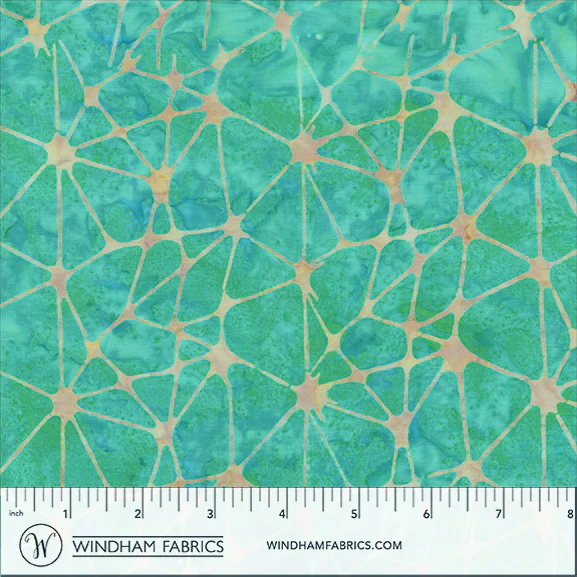 Fabric Anthology Batiks Caribbean Web Sway by the Quarter Yard 2779Q-X