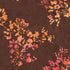Floral pattern with pink and orange flowers on a brown background