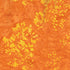 Yellow floral pattern on an orange textured background