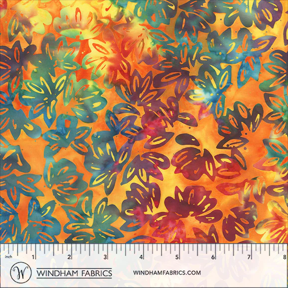 Fabric Anthology Batiks Glow Lotus Glee by the Quarter Yard 20019Q-X