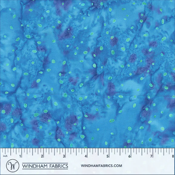 Fabric Anthology Batiks Pool Speckles Blaze by the Quarter Yard 2966Q-X