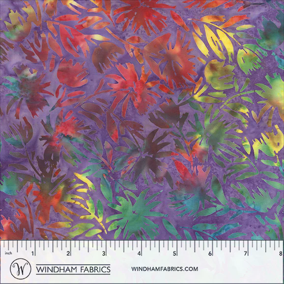 Fabric Anthology Batiks Purple Garden Glee by the Quarter Yard 20012Q-X