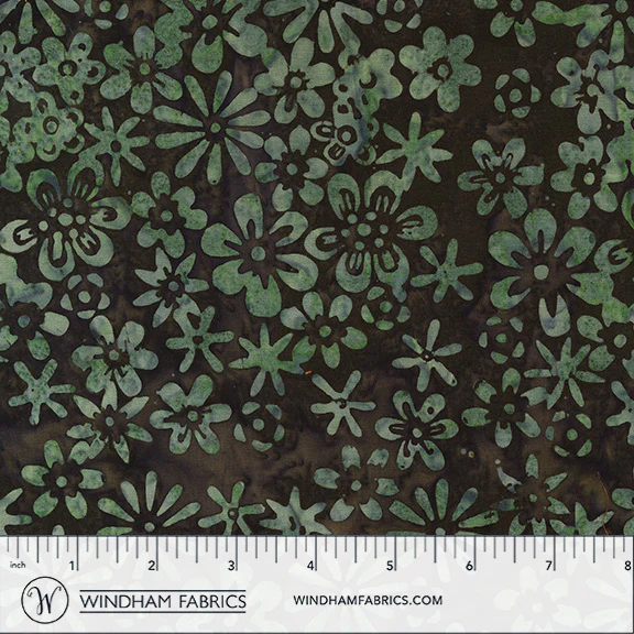 Fabric Anthology Cacao Garden JDJ Henna Batiks by the Quarter Yard 3795Q-X