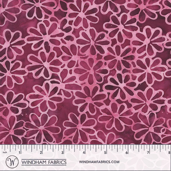 Fabric Anthology Jam Meadow JDJ French Rose Batiks by the Quarter Yard 3769Q-X
