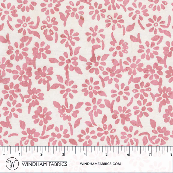 Fabric Anthology Pink Daisies JDJ French Rose Batiks by the Quarter Yard 3772Q-X