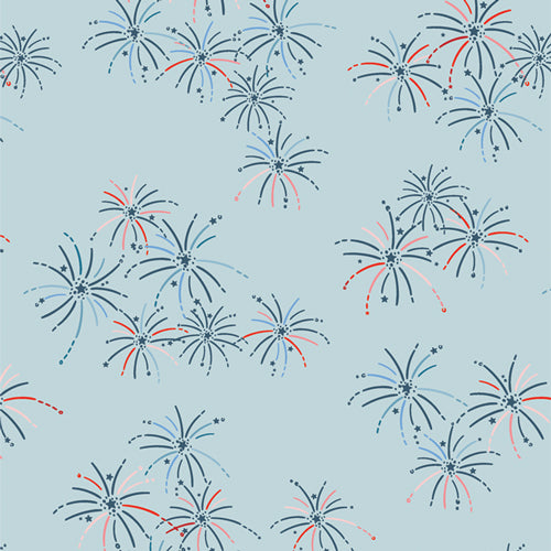 Fabric Art Gallery Boom & Bloom Bloomin' Americana by the Quarter Yard BAM-47112