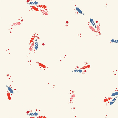 Fabric Art Gallery Chasing Freedom Bloomin' Americana by the Quarter Yard BAM-47108