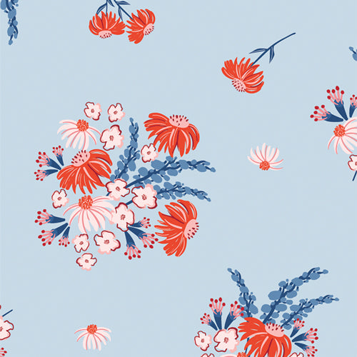 Fabric Art Gallery Home Sweet Bloom Bloomin' Americana by the Quarter Yard BAM-47102