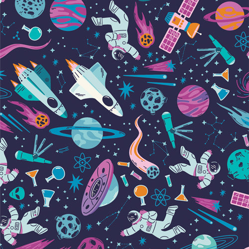 Fabric Art Gallery Intergalactic Rocket Science by the Quarter Yard RKS-95400