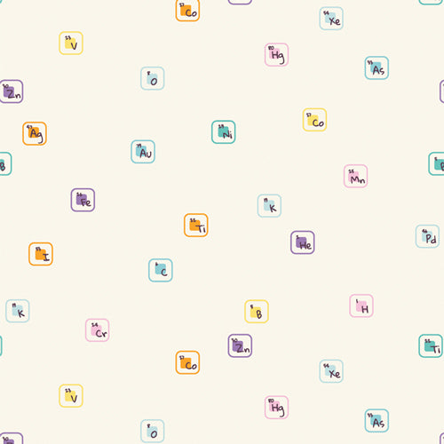 Fabric Art Gallery Periodic Universe Rocket Science by the Quarter Yard RKS-95405