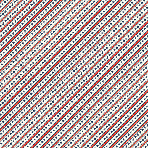 Fabric Art Gallery Stars and Stripes Bloomin' Americana by the Quarter Yard BAM-47107