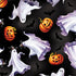Fabric Benartex Black Ghostly Parade Ghostly Soiree by the Quarter Yard 15102-12
