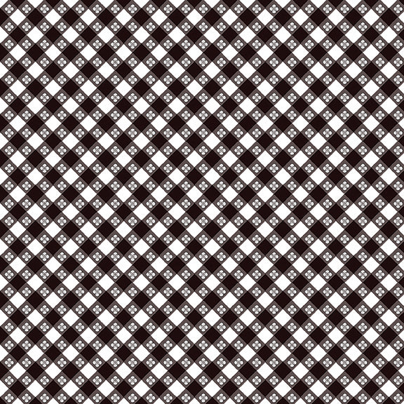 Fabric Benartex Black Picnic Check Hot Stuff by the Quarter Yard 15086-12