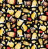 Fabric Benartex Black Refreshments Hot Stuff by the Quarter Yard 15092-12