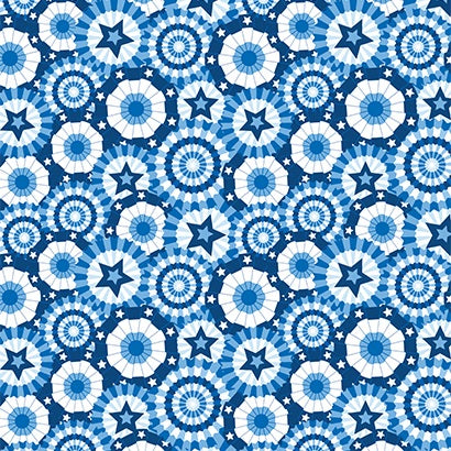 Fabric Benartex Blue Banner Celebration Patriotic 108" Wide Back by the Quarter Yard 15017W-55