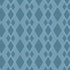 A repeating geometric pattern of interlocking diamond shapes in light blue on a muted slate blue background.