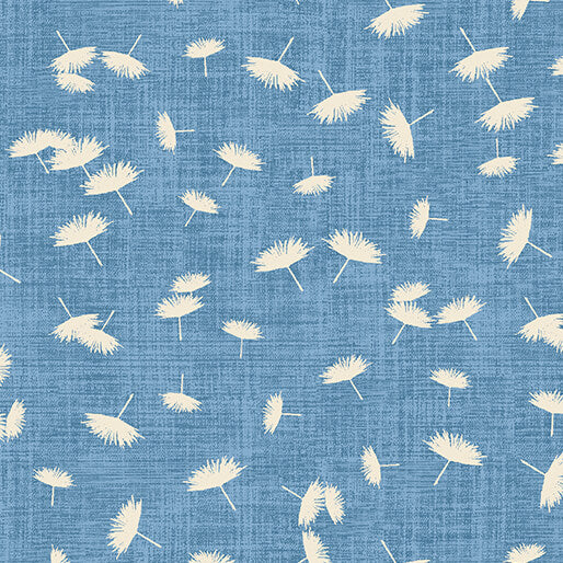 Fabric Benartex Blue Windy Day Wishflower by the Quarter Yard 16696-53