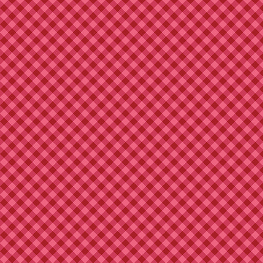 Red and pink checkered pattern