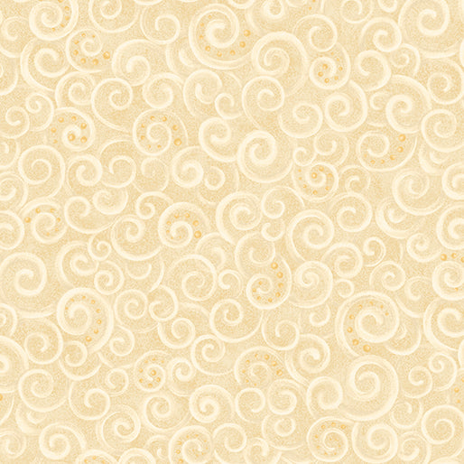 Beige background with decorative swirl pattern
