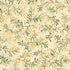 Pattern of green leaves and red berries on a beige background
