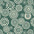 White lace patterns on a teal background