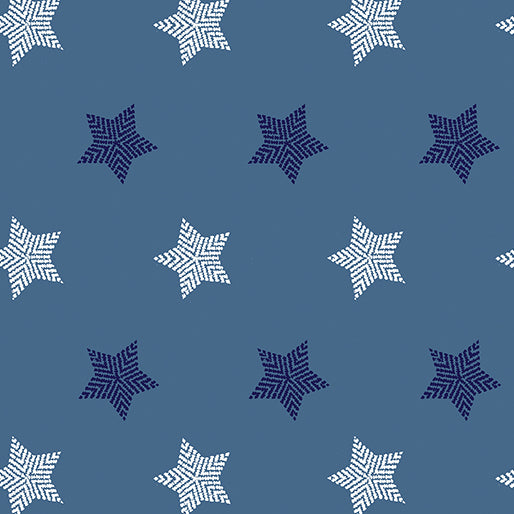Fabric Benartex Denim Blue Starlight Documentaries by the Quarter Yard 14493-55