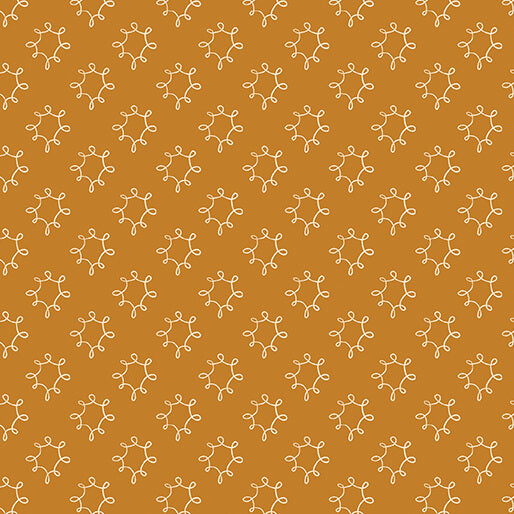 Fabric Benartex Gold Dandy Wishflower by the Quarter Yard 16697-35