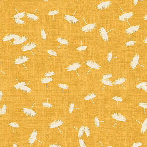 Fabric Benartex Gold Windy Day Wishflower by the Quarter Yard 16696-33