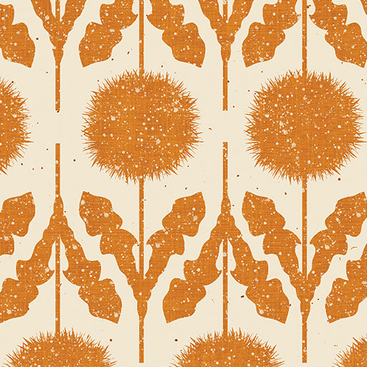 Fabric Benartex Gold Wishflower Border Wishflower by the Quarter Yard 16693-33