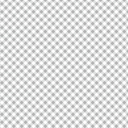 Fabric Benartex Gray Sweet Gingham by the Quarter Yard 17237-14