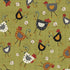 Fabric Benartex Green Chicken Dance Prairie Chicks by the Quarter Yard 16754-44