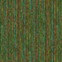 Textured fabric with multicolored vertical stripes on a green background