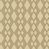 Beige wallpaper or fabric featuring a repeating geometric pattern of nested diamonds and arrows in a dark brown color.