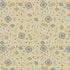 A repeating Southwestern-style geometric pattern on a warm beige background, featuring blue, brown, green, and white diamond motifs, stylized pine trees, and small red accents.