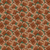 A repeating pattern of brown American footballs with white laces on a muted green background.